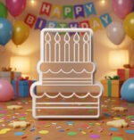 Birthday cookie cutters set (Cake - milkshake) (Printed) - Image 2
